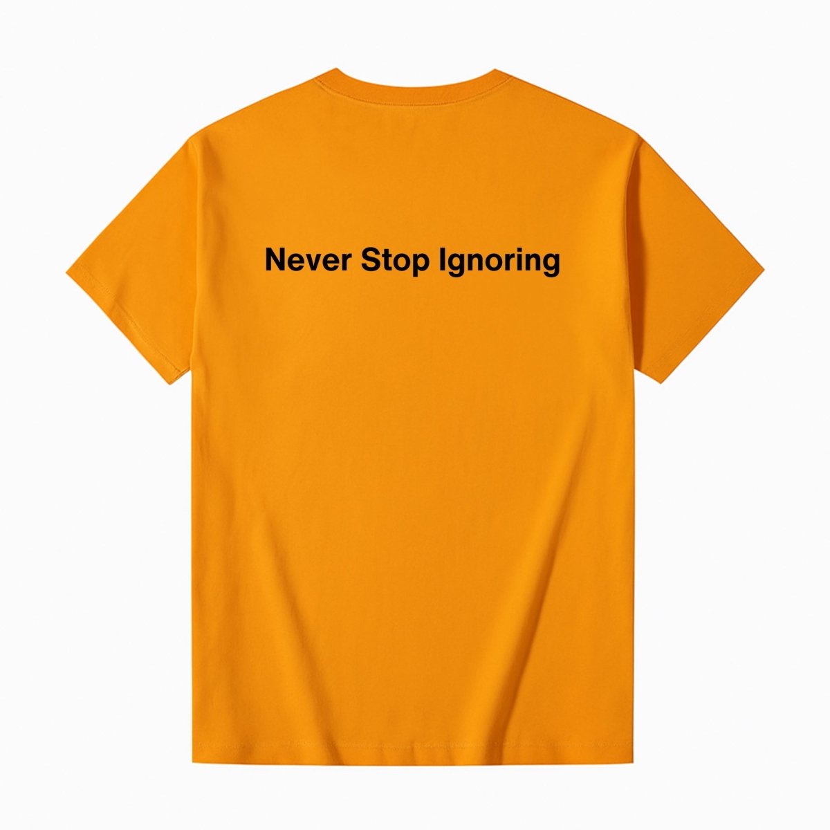 ”Never Stop Ignoring“ - The Nope Face Cat Tee Unisex