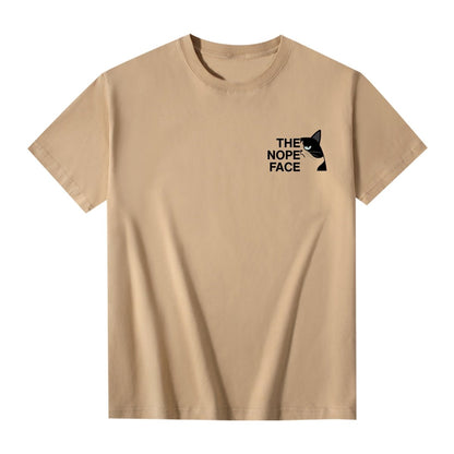 ”Never Stop Ignoring“ - The Nope Face Cat Tee Unisex