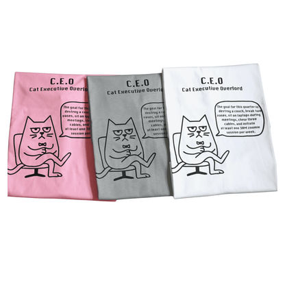 Cat Executive Overlord (CEO) - Cat Lover Graphic Tee