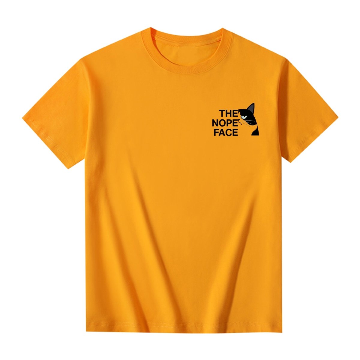 ”Never Stop Ignoring“ - The Nope Face Cat Tee Unisex