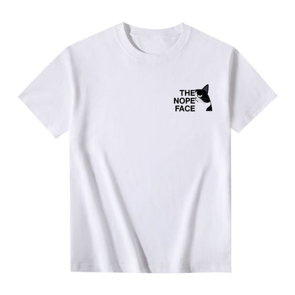 ”Never Stop Ignoring“ - The Nope Face Cat Tee Unisex